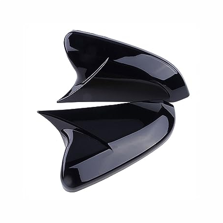 Übertragungsriemen 2PCS Schwarz Rückspiegel Abdeckungen Kappe Aufkleber Für 10th Für Civic 2016 2017 2018 2019 2020 2021 Variomatik Riemen (Farbe : Glossy Black)