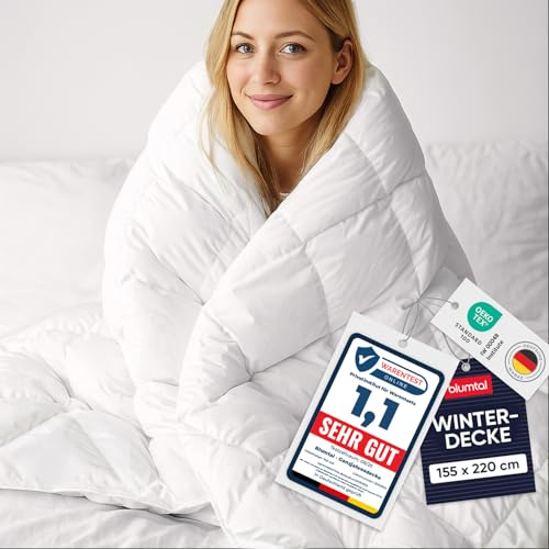 Blumtal Edredón Acolchado/Relleno Nórdico de Invierno (Extra Grueso) 155x220 cm para Cama - Certificado Oeko-Tex