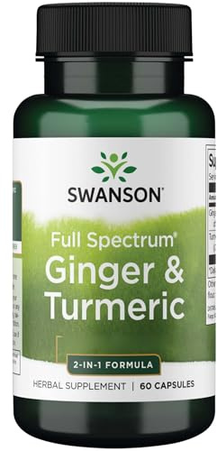 Swanson, Full Spectrum Ginger & Turmeric, 60 Capsules, SOYA-Free, Gluten-Free, GMO-Free