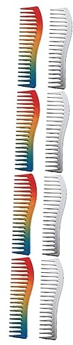 MAGICLULU 4 Sets Friseurkamm Für Männer Haarschneidekamm Breite Zahnkämme Für Herrenhaar 2 Stück * 4