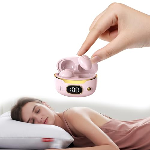 Cuffie da notte senza fili Bluetooth Mini auricolari wireless per dormire auricolari invisibili in-ear senza fili per lavoro nascosti cuffie per chi dorme sul fianco piccole orecchie nell'orecchio