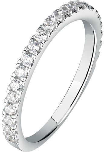 CHRIST Damen-Ring 925er Silber, recycelt Zirkonia