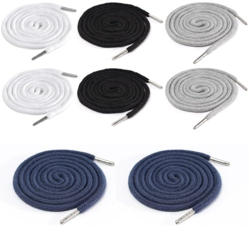 PLABBDPL 8pcs Kordelzug: 140cm Polyesterbänder mit Universal-Kordelenden & Ersatz-Metallsaiten für Jogginghosen, Hoodies, Jacken, Shirts, Shorts, Sporthosen & Handtaschen
