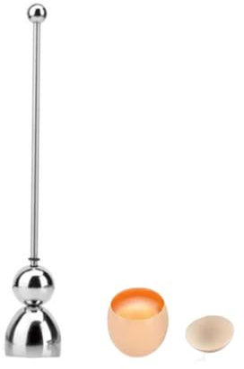 Stainless Steel Egg Cracker & Opener - Topper & Cutter for Hard or Soft Boiled Eggs
