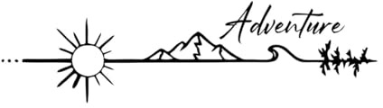 Camper Rv Car Truck Sticker Decal Camping Outdoors Adventure Vinyl Sticker Camper SUV Decoration Decals Car Window Door Small - 40x11cm