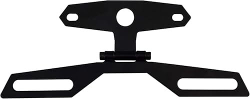 Flylin Motorcycle License Plate Bracket, Motorbike Number Plate Holder Mount, Adjustable Flip Up License Plate Foldable Bracket for Motorcycle ATV