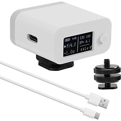 Light Meter Camera Photometer Photography Set-top Reflection Light Meter Hot/Cold Shoe Fixing Camera Light Meter