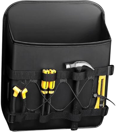 JIEBWCHA Organizer per sedili posteriori per bagagliaio, organizer per auto, per sedile posteriore e bagagliaio, in pelle PU, per organizzare gli interni, per giocattoli, ombrelli, pannolini, snack e