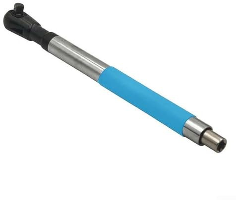 CYRENT Quick Change Offset Extension Wrench Electric Ratchet Chain Drive Wrench Extender, Compatible with 1/2 Socket, Labor-Saving Tool for Mechanics, Blue(1 Set)