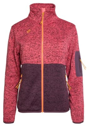 Izas Vadiel Chaqueta de Mujer para Invierno con Membrana Resistente al Viento y Lluvia. Abrigo Acolchado de Lana con Cremallera y Bolsillos. Anorak Transpirable para Frío y Nieve. Color Coral. Talla L