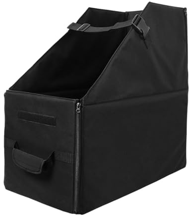 Folding Bike Storage Box Fits 16-20 Inch Folding Bikes, Foldable Organizer Bike Travel Bag with Handles and Straps
