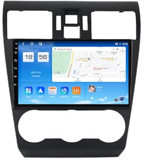 Autoradio Double DIN pour Subaru Forester 2013-2014, écran 9 Pouces, système stéréo Android 13, CarPlay et Android Auto, Radio numérique Dab/FM/AM RDS, Bluetooth 5.0, Navigation GPS, caméra