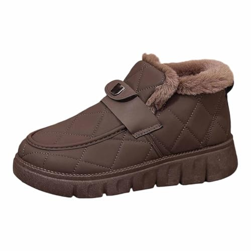 Generico Scarponi Da Neve Donna Invernali Scarpe Da Neve Calde Dopo Sci Con Fodera Doposci Antiscivolo Stivali Termiche Stivaletti Imbottiti Impermeabili Snow Boots Per All'Acqua Trekkin