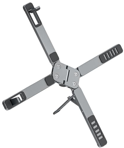jebyltd Supporto per Laptop Pieghevole elevatore per dispositivi da 17 Pollici con Design Antiscivolo Supporto per Laptop Portatile con Opzione Altezza 5
