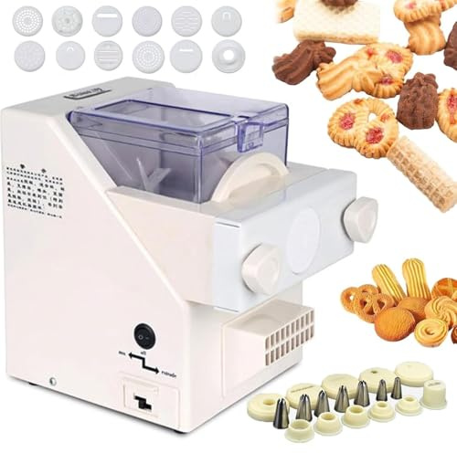 Pressa elettrica per biscotti, 180 W, automatica, con 8 ugelli sostituibili, per pasticceria fai da te e decorazione di torte