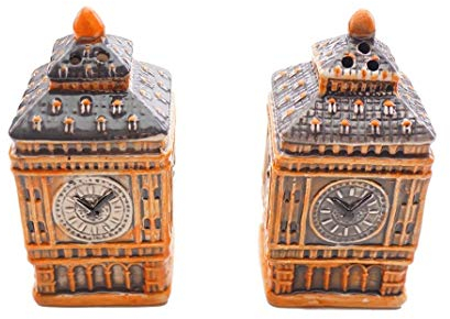 Shoponica Ceramic London Big Ben Salt & Pepper Cruet Set - London Souvenir