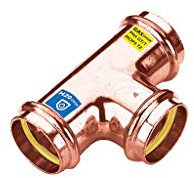 Raccordo A T Rame 22x22x22 Mm A Pressare F/f/f Frabo