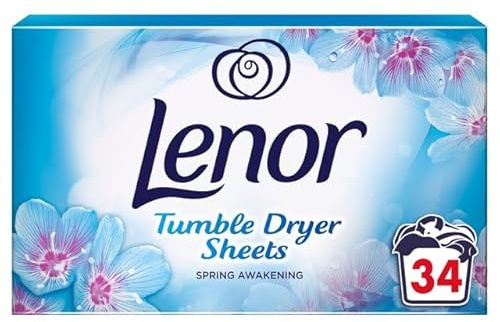 UKDeals Direct® Tumble Dryer Sheets Spring Awakening Fabric Conditioner Fresh Clothes, Long lasting Freshness When Tumble Drying For Clean & Soft Fabrics (34sheets in pack)