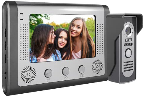 Doorbell, Outdoor Call Intercom Electronic Control Visual Intercom Doorbell System High Definition Intercom Doorbell for Home(British regulations (110-240V))