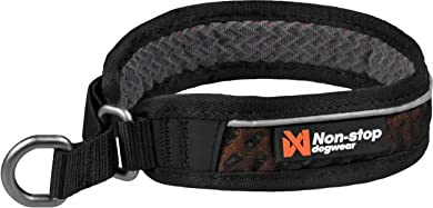 Non-stop dogwear Rock Collar 3.0 orange |157| Halsband mit Zugstopp- Das Bequeme, Größe:50