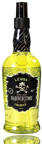 BARBERTIME Aftershave Lemon Cologne | Traditional Unisex Spray Long Last Fragrance 400 ml