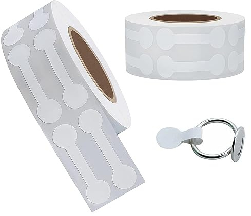 1000PCS Stickers for Small Business Jewelry Tags - Self Adhesive White Blank Jewelry Price Labels - Rectangle