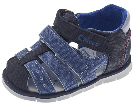 Chicco, Sandali con Doppio Velcro e Punta Chiusa, Confortevoli, Leggeri, Flessibili e Traspiranti, Bambini E Ragazzi, Designed in Italy