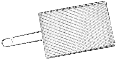 IBILI Parrilla Doble para Calamares - 30x20x1 cm - Acero Inoxidable 18%