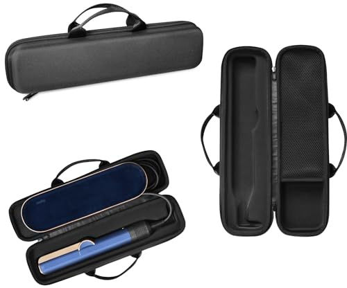 XBERSTAR Reisetasche für Dyson Airstrait HT01 Haarglätter, Haartrockner, Tragetasche, Aufbewahrungstasche, Zubehör, Schwarz