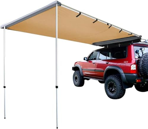 Toldo Retráctil para Coche 2x2,5 m Toldo para Portón Trasero de Coche,Toldo Lateral para Coche PU2000 mm UV50+,Tela Oxford 420D,Toldo Impermeable para Camiones Furgonetas Autocaravanas ( Size : 200x20