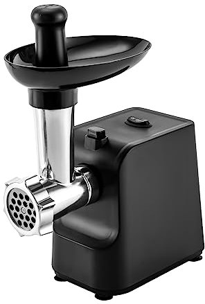 LANNADD Elektrischer Fleischwolf, Elektrisch Wurstmacher 3 Edelstahl Loch-Scheiben, 1000 W Multi Fleischwolf Fleischwolf Edelstahl Mit Klingen, Geeignet zum Schleifen von Fleisch und Wurst