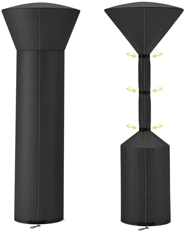 Fundas para calentador de patio, con cremallera resistente (YKK) y múltiples diseños resistentes al viento, adecuadas para todo tipo de clima severo (89 pulgadas de alto x 33 pulgadas de profundidad x