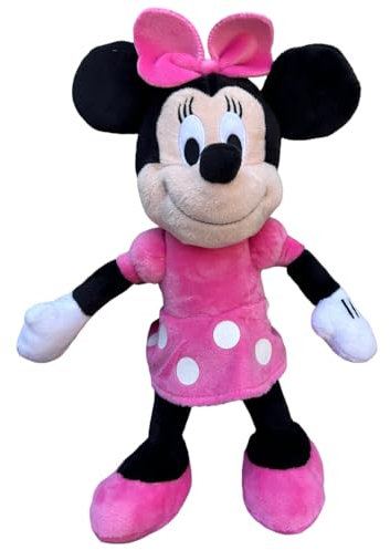 Plüschtier Minnie Disney Kleid rosa Puppe 20 cm aus weichem recyceltem Polyester für Kinder