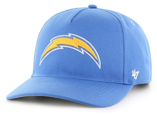47 NFL Los Angeles Chargers Hitch RF Unisex Baseball Cap, Adjustable Snapback Strap, Team Logo, Colour Blue Raz