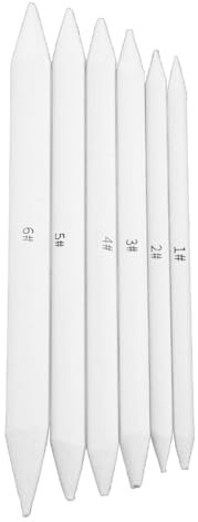 Tortillon Stump-Skizze, 6 Größen, Pastellfarben, 6 Größen