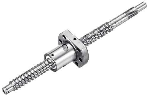 QUARKZMAN Husillo de bolas SFU1204 D 12mm Paso 4mm L 200mm Kit de Husillo | Anti Juego, de bolas, con Tuerca de Husillo de bolas, para Mecanizado de Extremo Estándar