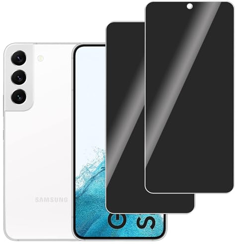 LERINNA 2 Stück für Panzerglas Privatbildschirm für Samsung Galaxy S22 Plus, Anti-Spy,9H Härte temperglas, Anti-Kratzen, Anti-Bläschen, Sichtschutz Schutzfolie für Samsung Galaxy S22 Plus