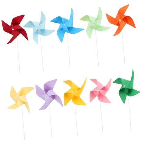 Yardwe 3 Sätze Windrad Bausatz Aus Papier DIY Windräder Bausatz Für Outdoor Basteln Für Windrad Basteln Für Kleine Neuheit DIY Windräder Basteln Für 12 Stück * 3