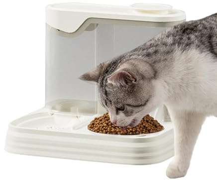 Moreeulsi Automatisk hundmatare, automatisk kattmatautomat | kapacitet husdjursmatskål för inomhus kattungar och valpar