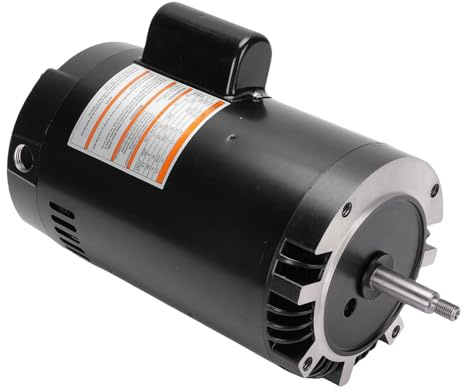 Hiraith AO Smith Century Square Pool Pump Motor 1.5H P 3450RPM 48Y Frame Replacement - Alloy Steel Construction, Weatherproof Design for Swimming Pools & Spas