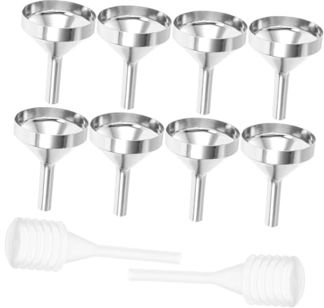 PAMINGONO 1Uppsättning Mini Tratt för Parfym Metalltrattar för Flaskpåfyllning för Små Behållare och Parfymrefill Hållbara och Portabla Dispenseringsverktyg