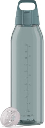 Sigg - Tritan Trinkflasche - Total Color ONE Morning Blue - Für Kohlensäurehaltige Getränke Geeignet - Spülmaschinenfest - Auslaufsicher - Leicht - BPA-frei - Blau - 1.5L