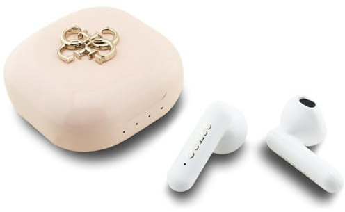 CG Mobile Guess Kopfhörer TWS 4G Metal Logo Bluetooth 5.4 In-Ear Kabellos IPX5 (Rosa)