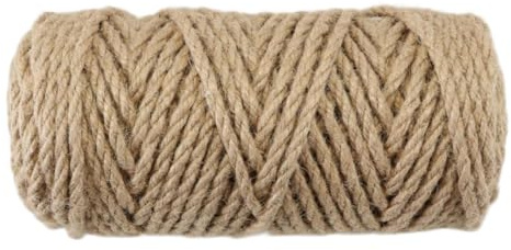 Ludom Fil de chanvre pour tissage, corde à griffer, pour arbres à chat dans le jardin (5 mm x 50 m)