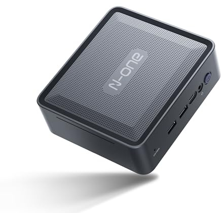 N-one Mini PC, Processeur AMD Ryzen 7 5800U jusqu'à 4,4GHz, 16Go RAM, 512Go SSD NVMe, Radeon Graphics GPU, WiFi6, BT 5.2, Type-C, 2 HDMI, RJ45 Bureau à Domicile pour étudiants en Commerce NPC air
