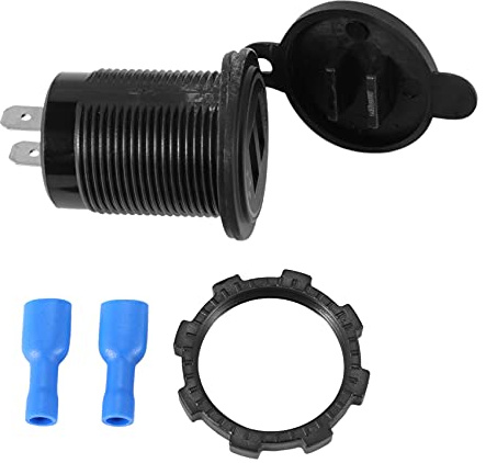 Uikdjgu 5V Presa di Corrente per Adattatore per Presa di Corrente con Doppia Presa USB 4.8A per Auto da 12V 24V