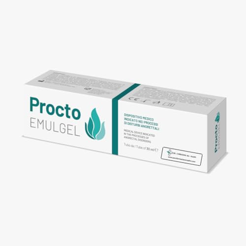 Dr. Corradini - Procto Emulgel 30 ml – Emulgel Lenitivo e Protettivo per Zona Perianale – Con Aloe, Amamelide, Escina e Meliloto – Azione Idratante, Rinfrescante e Protettiva – Con Applicatore