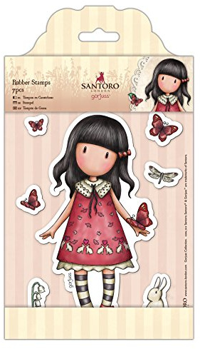 Santoro Gorjuss Bloc de Feuilles, Caoutchouc, Multicoloured, 23.7 x 13.5 x 0.9 cm