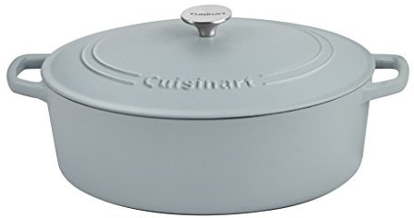 Cuisinart Cocotte Ovale, Gris Mat, 7 QT