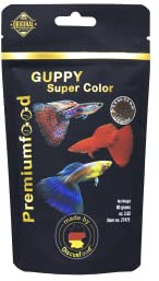 Discusfood Guppy Super Color Softgranulat 80 g – Guppyfutter mit Astaxanthin für Guppys, Platys, Mollys & kleine Salmler